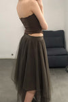 Marc Le Bihan 2590 series three-layer silk skirt collection French handmade MLB-2590-KAFEI coffee color